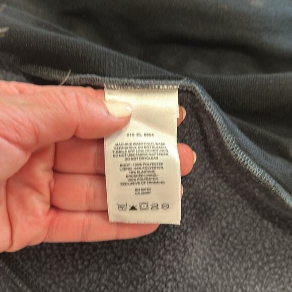 COLUMBIA Dark Heathered Gray Titanium Fleece Full Zip-Up Jacket Size Medium - Picture 8 of 11